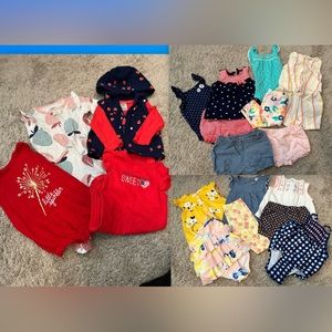 Baby girls 6mo bundle Carter’s / Cat & Jack